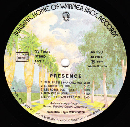 Présence : Présence (LP, Album, Gat)