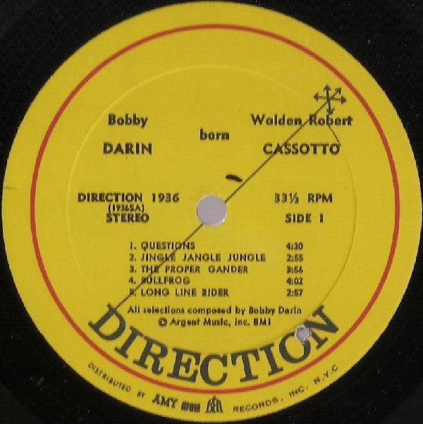 Bobby Darin : Bobby Darin Born Walden Robert Cassotto (LP, Album, Gat)