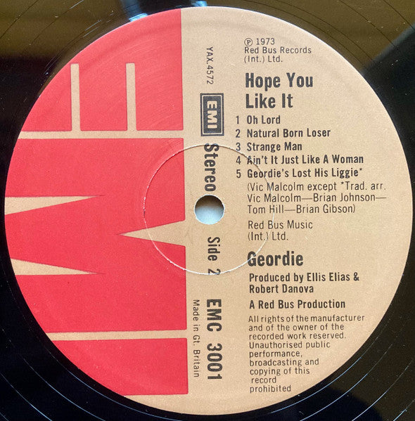 Geordie : Hope You Like It (LP, Album)