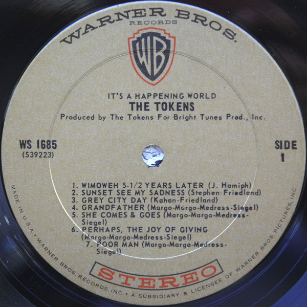 The Tokens : It's A Happening World (LP, Album)