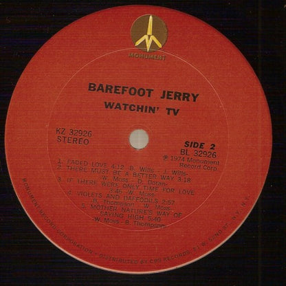 Barefoot Jerry : Watchin' TV (LP, Album, Ter)