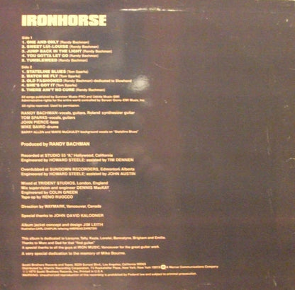 Ironhorse : Ironhorse (LP, Album, Pre)