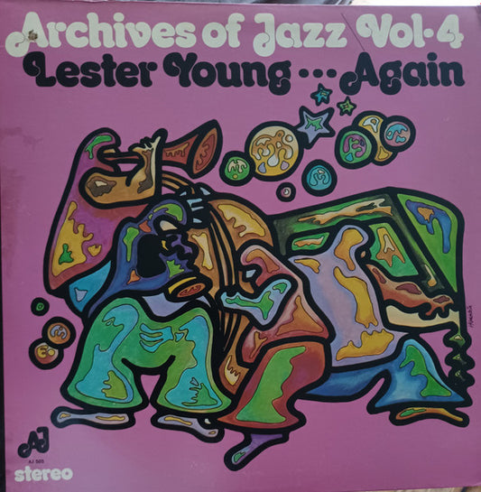 Lester Young : Archives Of Jazz Vol-4 Lester Young...Again (LP, Album)