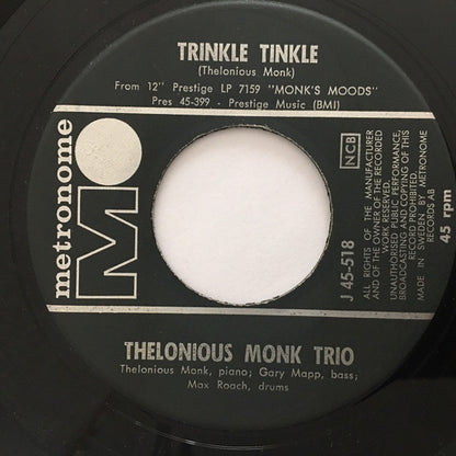 Thelonious Monk Trio : Monk's Dream / Trinkle Tinkle (7")