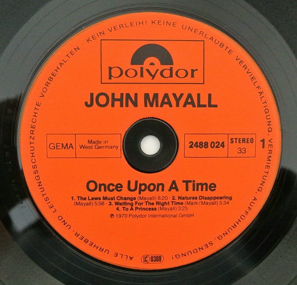 John Mayall : Once Upon A Time (2xLP, Comp, RE)