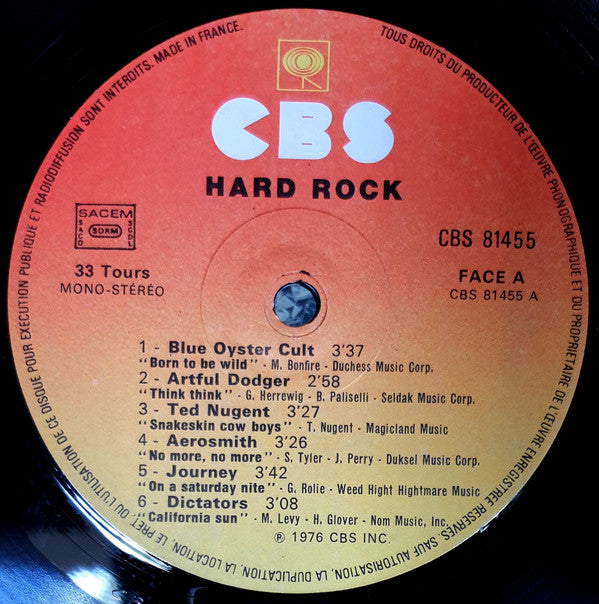 Various : Hard Rock (LP, Comp, Gat)