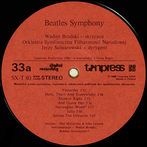 Vadim Brodski : Beatles Symphony (LP)