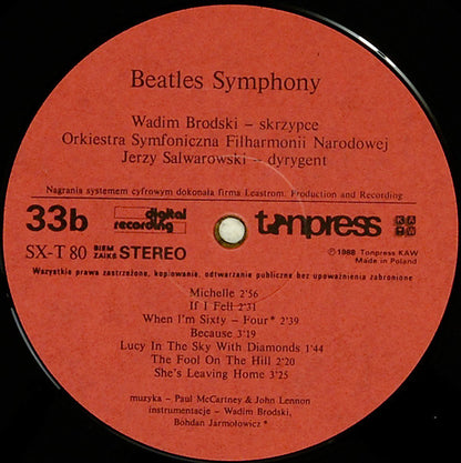 Vadim Brodski : Beatles Symphony (LP)