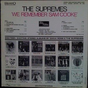 The Supremes : We Remember Sam Cooke (LP, Album)