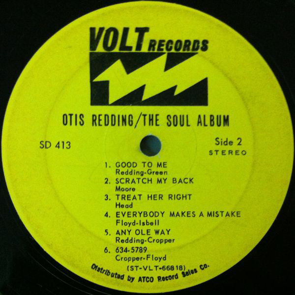 Otis Redding : The Soul Album (LP, Album, Pre)