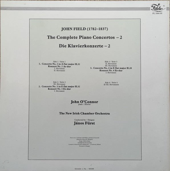 John Field (2), John O'Conor, The New Irish Chamber Orchestra, János Fürst : The Complete Piano Concertos - 2, Nos 2, 3, 4 (2xLP)