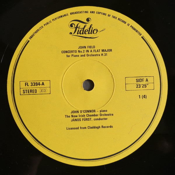 John Field (2), John O'Conor, The New Irish Chamber Orchestra, János Fürst : The Complete Piano Concertos - 2, Nos 2, 3, 4 (2xLP)