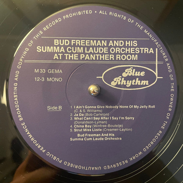 Bud Freeman's Summa Cum Laude Orchestra : Live From The Panther Room (LP, Mono)