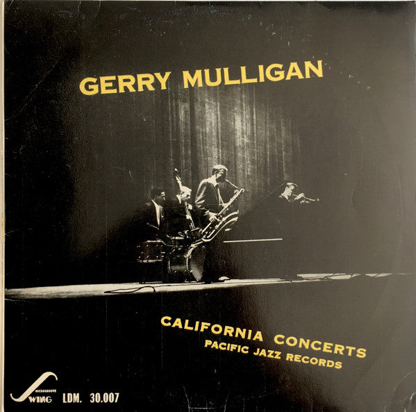 Gerry Mulligan : California Concerts (LP, Album, Mono)