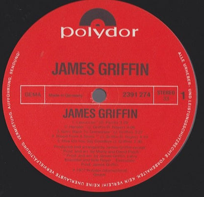 James Griffin (4) : James Griffin (LP, Album)