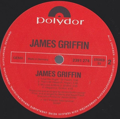 James Griffin (4) : James Griffin (LP, Album)