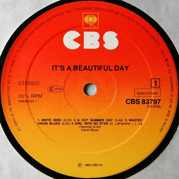 It's A Beautiful Day : It's A Beautiful Day (LP, Album, RE, Gat)