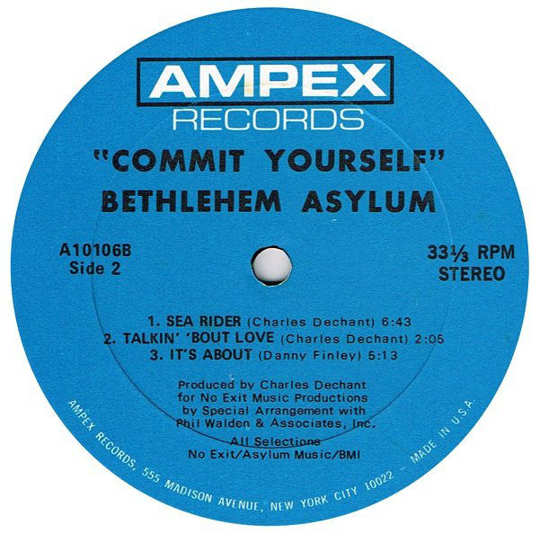 Bethlehem Asylum : Commit Yourself (LP, Album, Son)