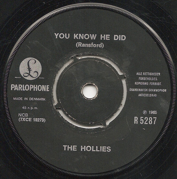 The Hollies : I'm Alive (7", Single)