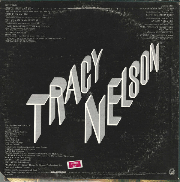 Tracy Nelson : Time Is On My Side (LP, Album, Pin)