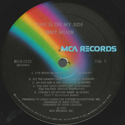 Tracy Nelson : Time Is On My Side (LP, Album, Pin)