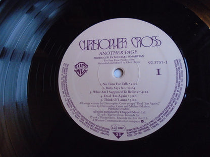 Christopher Cross : Another Page (LP, Album, lab)