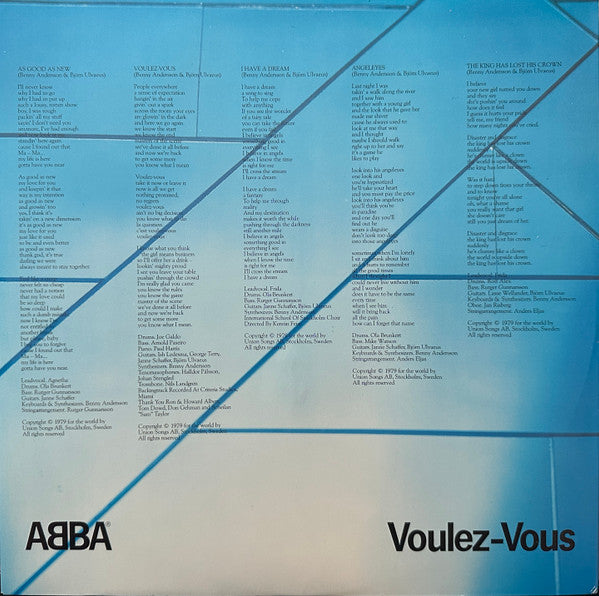 ABBA : Voulez-Vous (LP, Album, RE)