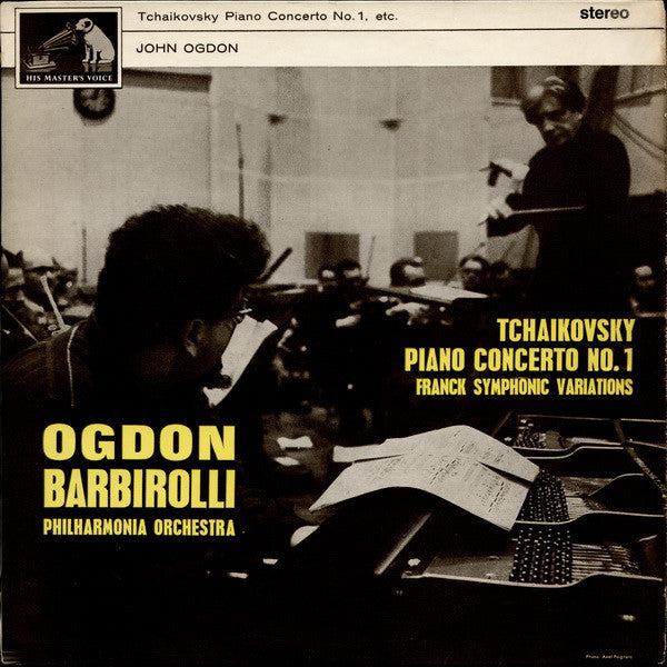 Pyotr Ilyich Tchaikovsky / César Franck - John Ogdon With Philharmonia Orchestra Conducted By Sir John Barbirolli : Piano Concerto No. 1 / Symphonic Variations (LP, RP)