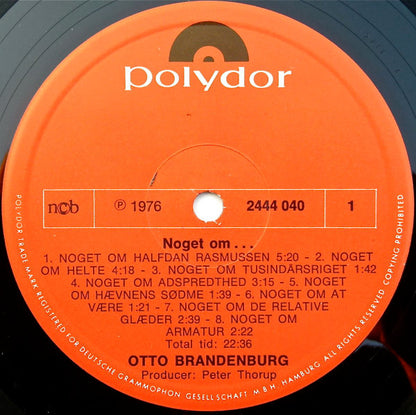 Otto Brandenburg : Noget Om...Af Halfdan Rasmussen (LP, Album)