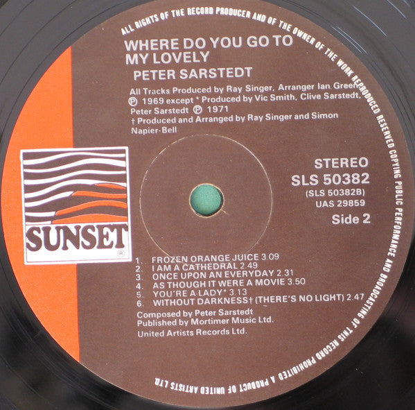 Peter Sarstedt : Where Do You Go To My Lovely (LP, Comp)