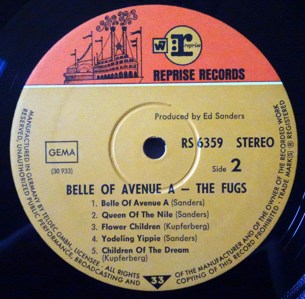 The Fugs : The Belle Of Avenue A (LP, Album)