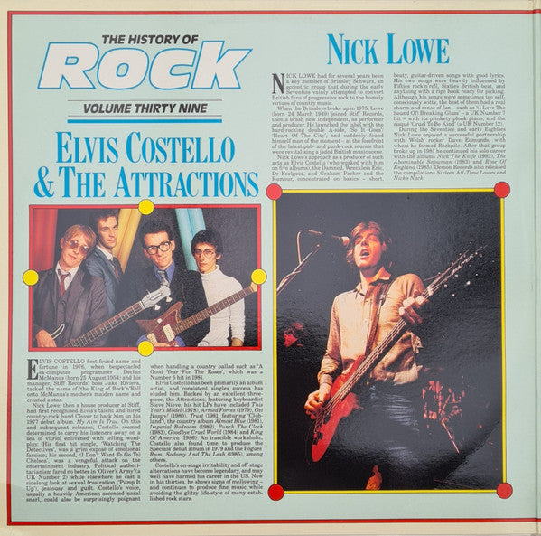 Elvis Costello & The Attractions / Nick Lowe / Kate Bush / Joan Armatrading : The History Of Rock (Volume Thirty Nine) (2xLP, Comp)