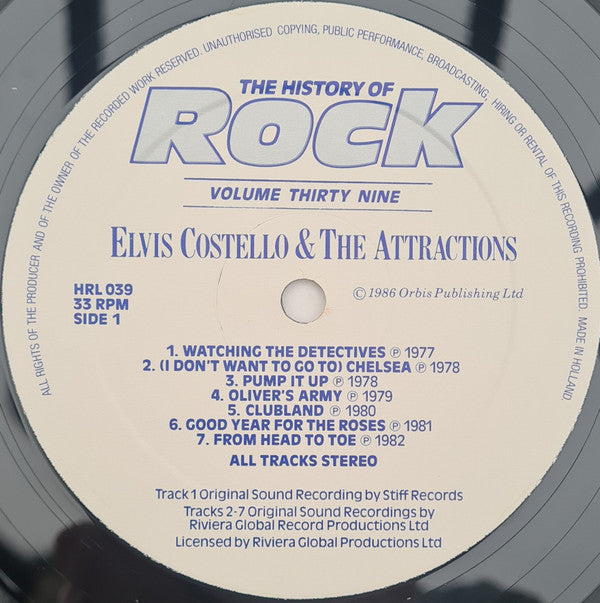 Elvis Costello & The Attractions / Nick Lowe / Kate Bush / Joan Armatrading : The History Of Rock (Volume Thirty Nine) (2xLP, Comp)