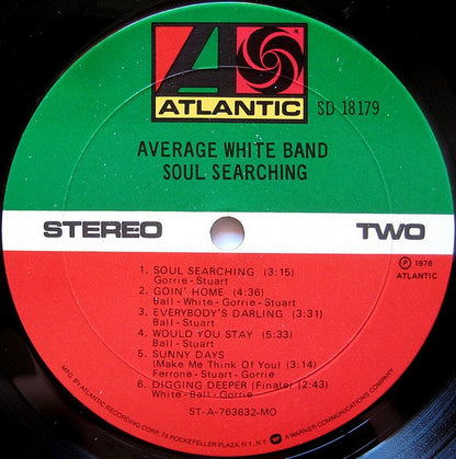 Average White Band : Soul Searching (LP, Album, MO)