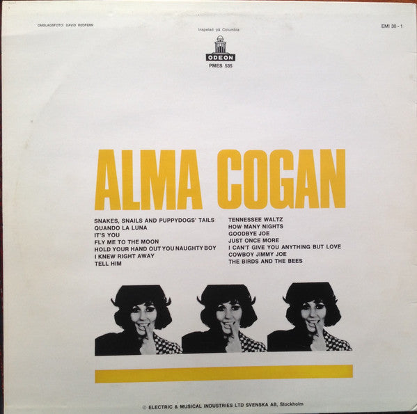 Alma Cogan : Alma Cogan (LP, Album, RP)