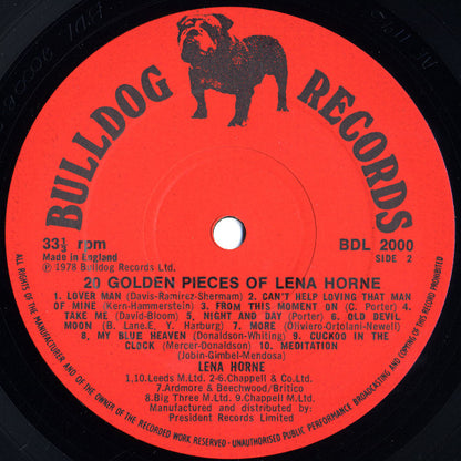 Lena Horne : 20 Golden Pieces Of Lena Horne (LP, Comp)