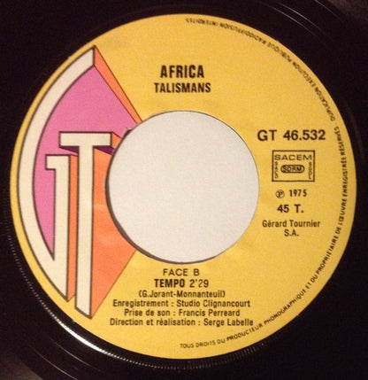 Africa Talismans : Africa / Tempo (7")