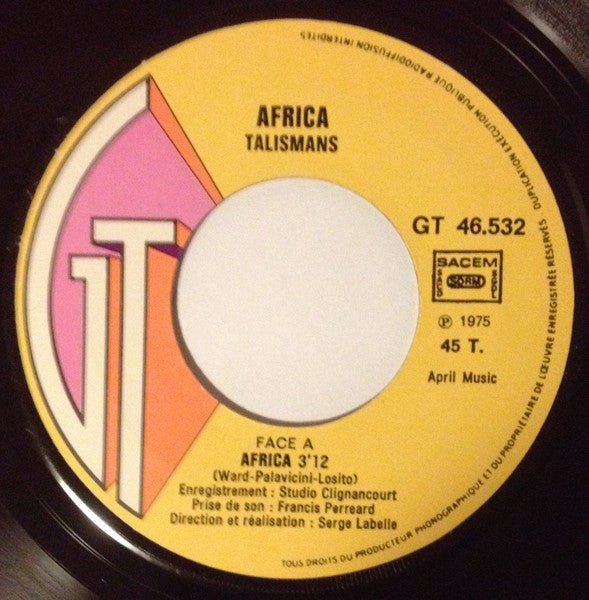 Africa Talismans : Africa / Tempo (7")