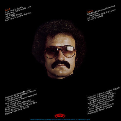 Giorgio Moroder : From Here To Eternity (LP, Album, Pit)