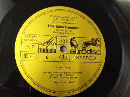 Pyotr Ilyich Tchaikovsky : Der Schwanensee Ballett Op. 20 Gesamtaufnahme (3xLP, Album + Box, Mono)