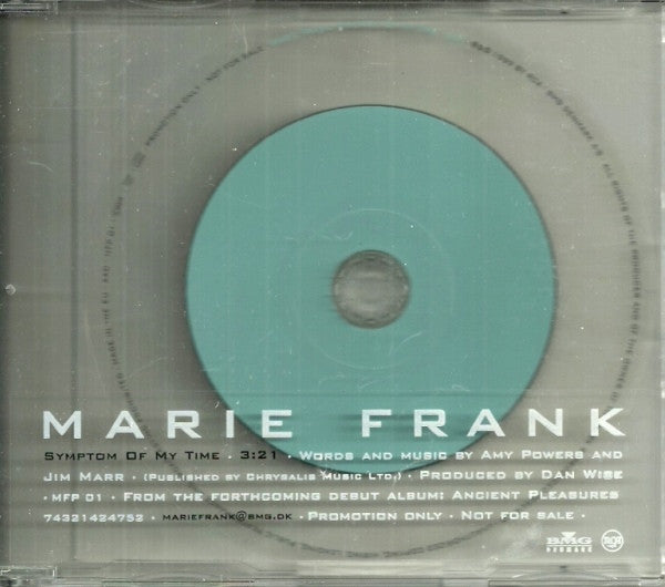 Marie Frank : Symptom Of My Time (Minimax, Single, Pro)