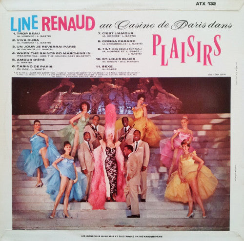 Line Renaud : Au Casino De Paris Dans Plaisirs (LP, Album, Mono)