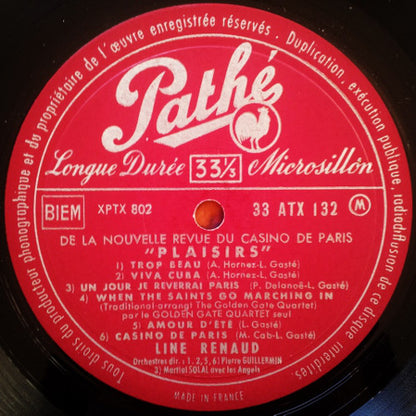 Line Renaud : Au Casino De Paris Dans Plaisirs (LP, Album, Mono)
