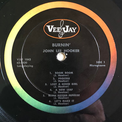 John Lee Hooker : Burnin' (LP, Album, Mono)
