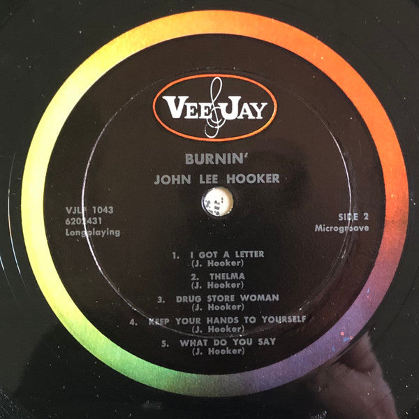 John Lee Hooker : Burnin' (LP, Album, Mono)