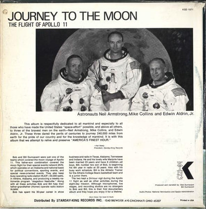 Bob Dunnavant & Bill Dunnavant : Journey To The Moon - The Flight Of Apollo 11 (LP)