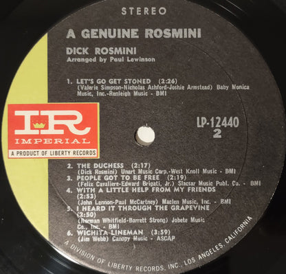 Dick Rosmini : A Genuine Rosmini (LP, Album)