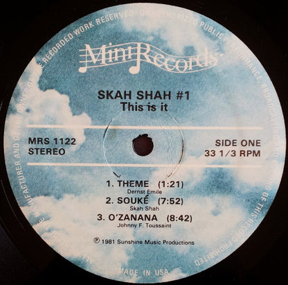 Skah Shah # 1 : This Is It / Ce Li Min'm (LP, Album)
