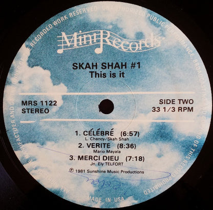 Skah Shah # 1 : This Is It / Ce Li Min'm (LP, Album)