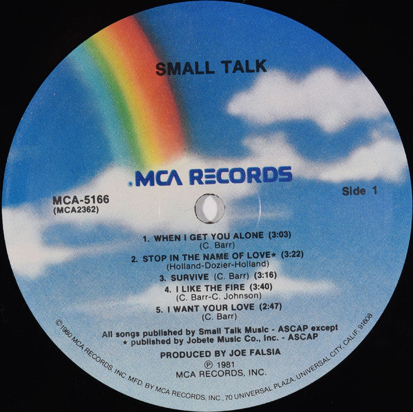 Small Talk (8) : Small Talk (LP, Glo)